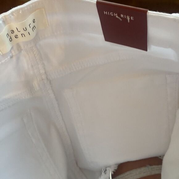 White Denim Nature Los Angeles Denim High Rise Shorts New w Tags - Picture 7 of 9